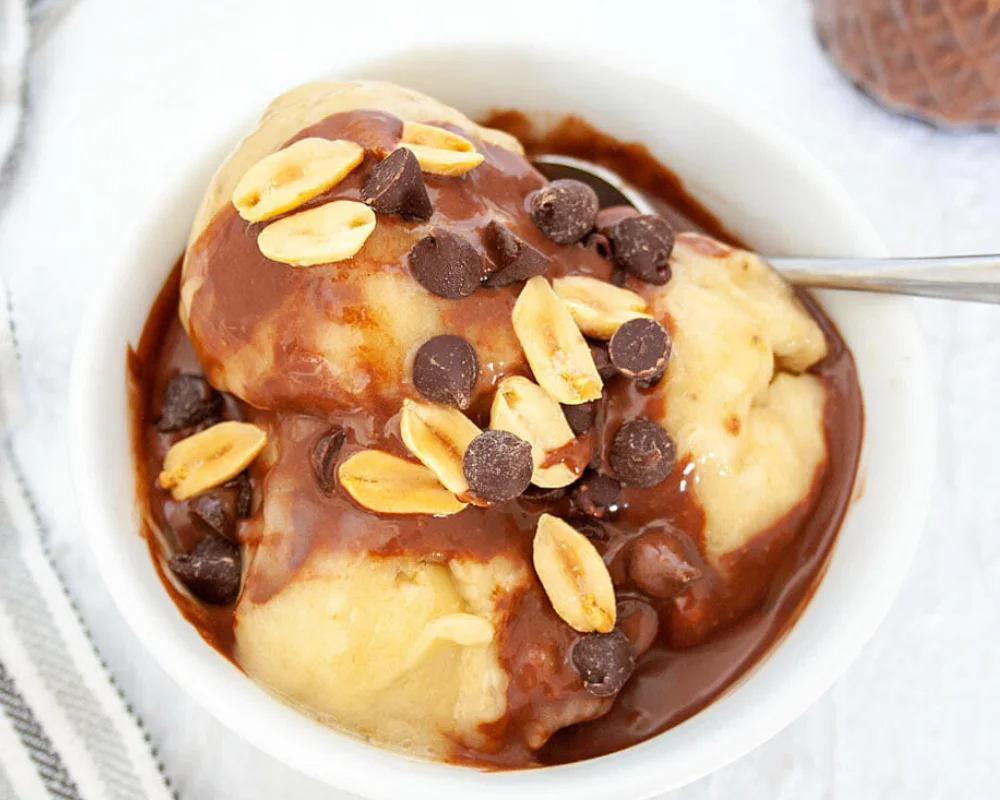 Chocolate Banana Ice Cream Vegan Recipe With Peanut Butter