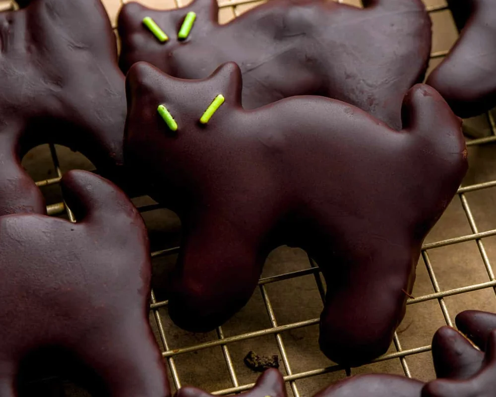 Chocolate-Covered Animal Cookies