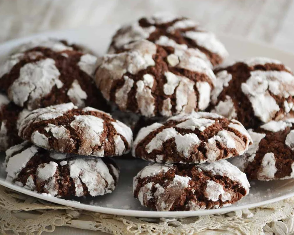 Martha Stewarts Chocolate Crackle Cookies