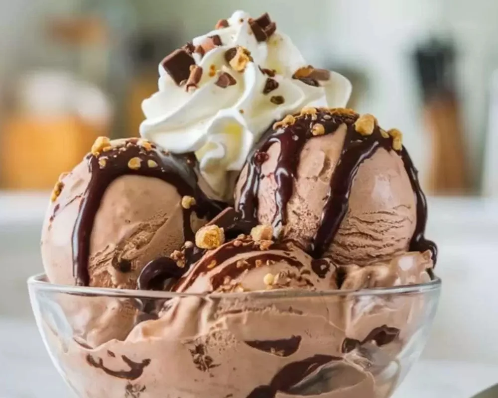 Chocolate Ice Cream With Honey
